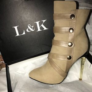 Brand New L&K 5” heeled booties